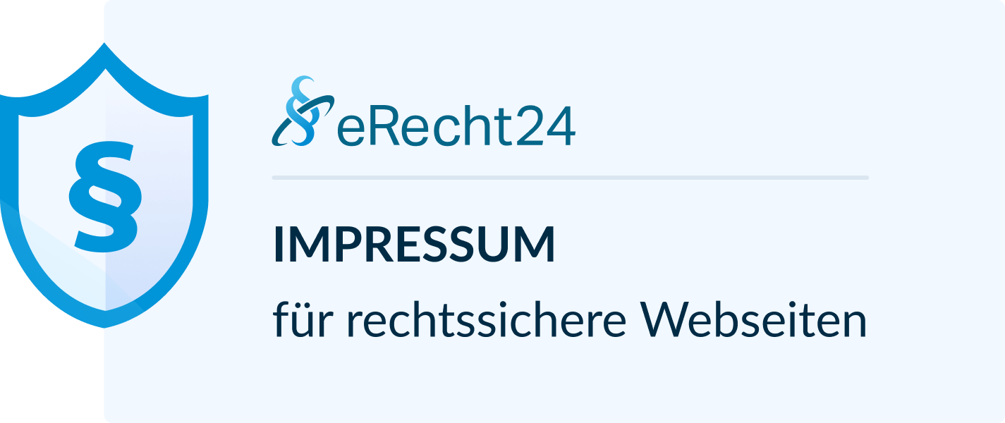 Impressum erstellt mit dem eRecht24 Impressum-Generator